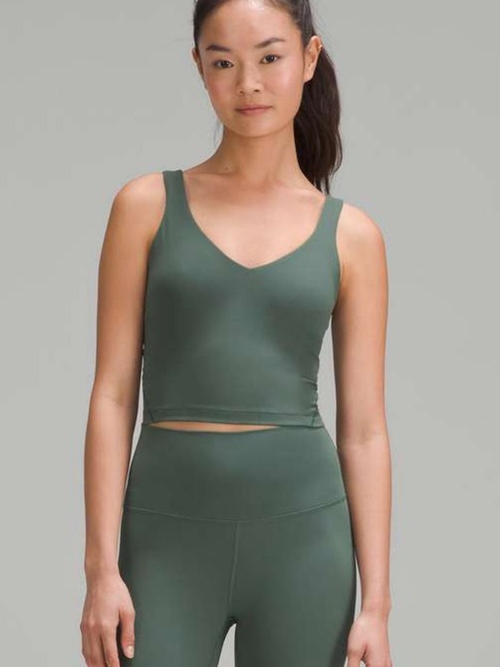 Lululemon Women’s size 2 Align Nulu Dark Forest Green Tank Top